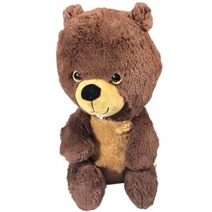 Kellytoy Beaver Stuffed Animal Plush Brown